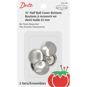 imageDritz 21336 Half Ball Cover Buttons Size 36  78Inch 3Sets1 Count Pack of 3