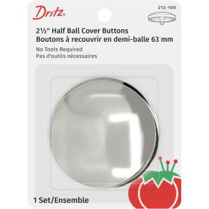 imageDritz 21336 Half Ball Cover Buttons Size 36  78Inch 3SetsSize 100 212Inch
