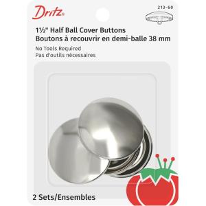 imageDritz 21336 Half Ball Cover Buttons Size 36  78Inch 3SetsSize 60 112Inch