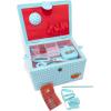imageDritz Large Kit Aqua Dots Filled Sewing Basket