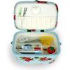 imageDritz Large Oval Blue Floral Sewing Basket