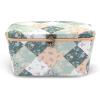 imageDritz Large Oval Sewing Basket Green Patchwork