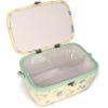 imageDritz Large Oval Yellow Floral Sewing Basket
