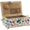 imageDritz Small Thread Sewing Basket Colorful Spools