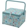 imagePrym Consumer USA Inc Dritz Large Aqua Machine Sewing Basket