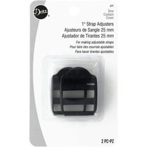 imageDritz 1quot Strap Slide Adjusters 2 Count Black