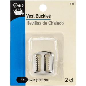 imageDritz 265 Vest Buckles Nickel 34Inch 2CountNickel