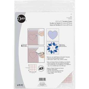 imageDritz 3414 NonSlip Vinyl Template Sheets 6Count