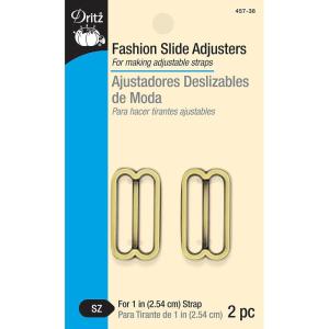 imageDritz 45738 Slide Adjusters for 1Inch Strap Brushed Antique Brass 2Count