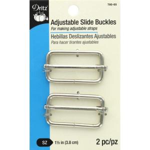 imageDritz 78065 Adjustable Slide Buckles for 112Inch Straps Silver 2Count
