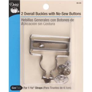 imageDritz 8865 Overall Buckles with NoSew Buttons for 158Inch Nickle 2Count