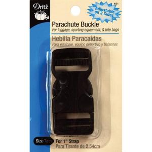 imageDritz Dual Adjustable Parachute Buckle for 1Inch Strap 1 Set Black