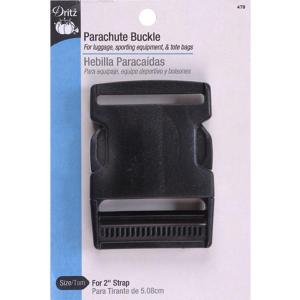 imageDritz Parachute Buckle for 2Inch Strap 1 Set Black
