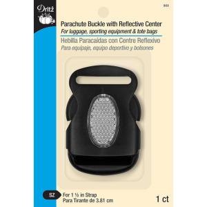imageDritz Parachute Buckle with Reflective Center for 112quot Strap 1 Set Black