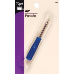 imageDritz Tapered Awl Ergonomic Design with Protective Cap 1 Count GreenSmall Handle