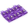 imageDritz Craft MultiUse Clear Purple Fabric Clips 12 Count