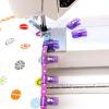 imageDritz Craft MultiUse Clear Purple Fabric Clips 12 Count