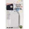 imageDritz 15589 Rectangle Apparel Tags White 24Count