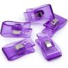 imageDritz Craft MultiUse Clear Purple Fabric Clips 12 Count