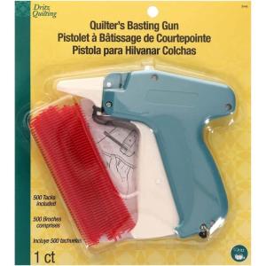 imageDritz 3446 Quilters Basting Gun with 500 Tacks Blue 5 inches