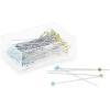 imageDritz 3035 Crystal Glass Head Pins 178Inch 100Count Blue and Yellow
