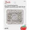 imageDritz 7216 Safety Pins Curved Size 2 Nickel 40CountSize 2