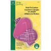 imageDritz Quilting Heart Wrist Pin Cushion with Adjustable Strap 1 Count Assorted Colors Green Pink or Purple2 inches