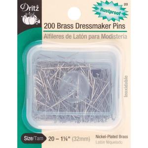 imageDritz 20 Dressmaker Pins Brass 114Inch 200Count114Inch