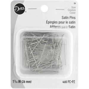 imageDritz 26 Satin Pins 1116Inch 400Count Nickel400Count