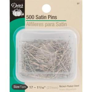 imageDritz 26 Satin Pins 1116Inch 400Count Nickel500Count