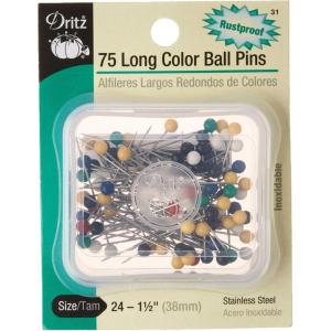 imageDritz 36 Color Ball Pins 1116Inch 100Count112Inch