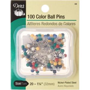 imageDritz 36 Color Ball Pins 1116Inch 100Count114Inch