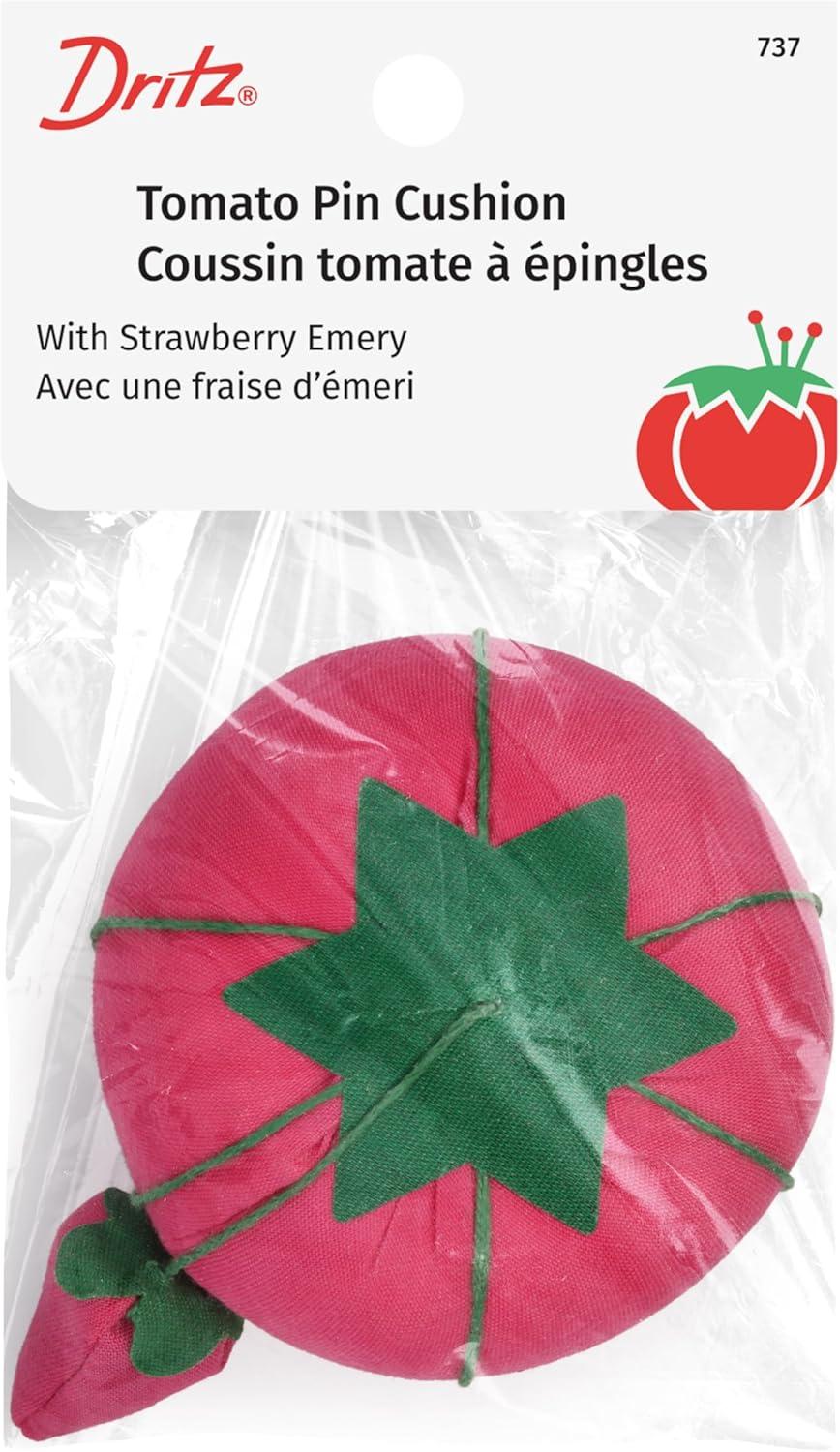 imageDritz 234quot Tomato Strawberry Emery Assorted Colors Pink Purple ampamp Blue 1 Count Pin Cushion Size 2 34Inch