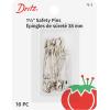 imageDritz 723 Safety Pins Size 3 5Count NickelSize 2