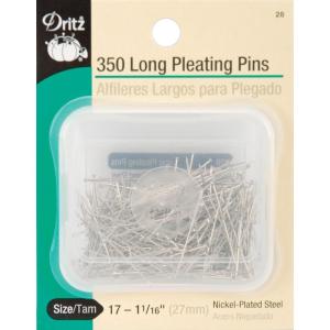 imageDritz 28 Pleating Pins Long 1116Inch 350Count Nickel