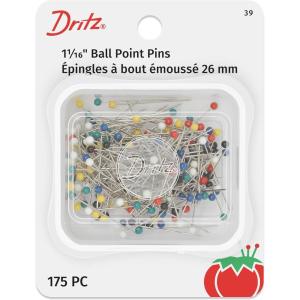 imageDritz 39 Ball Point Pins 1116Inch 175Count1116Inch