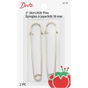 imageDritz 6265 SkirtKilt Pins Nickel Finish 3Inch 2CountNickel