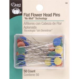 imageDritz 67 Flat Head Pins Button 134Inch 50Count2Inch