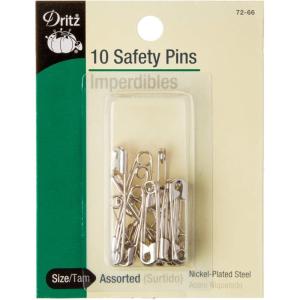 imageDritz 723 Safety Pins Size 3 5Count NickelSize 1  2