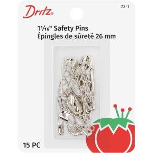 imageDritz 723 Safety Pins Size 3 5Count NickelSize 1