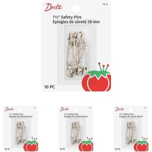 imageDritz 723 Safety Pins Size 3 5Count NickelSize 2 Pack of 4