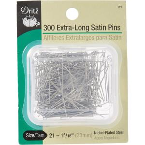 imageDritz 75 Satin Pins Extra fine 1116Inch 400Count1516Inch