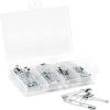 imageDritz 3328 Curved Safety Pins Assorted Sizes with Storage Box 90Count
