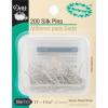 imageDritz 49 Silk Pins NickelPlated Brass 1116Inch 200CountSilk Pins