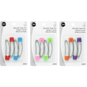 imageDritz 4667 Diaper Pins Pins Baby Safe Brights 4CountBrights