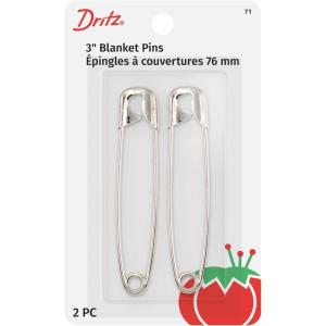 imageDritz 71 Blanket Pins 2Count Nickel 3Inch