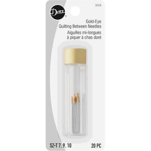 imageDritz GoldEye Quilting Between Needles Sizes 7910 20 CountSilver