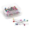 imageDritz Pearlized 112quot Multicolor 1440 Long Pins Assorted 12 Count