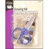 imageDritz Travel Scissors Pins Tape Measure Needles Threader Thread and Buttons Sewing Kit Multicolor6 Thread Colors