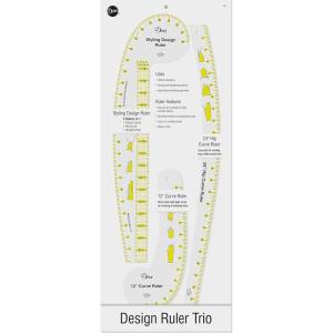 imageDritz Design Ruler Trio with Styling Design Curve ampamp Hip Curve Rulers for Sewing